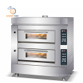Golden Chef CE Certified Stainless Steel Commercial Electric Baking Oven Pizza Cake Bread Gas Oven Double Decks